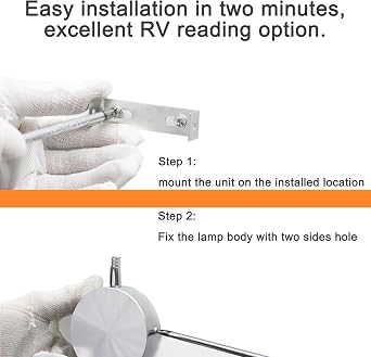 Reading Light Wall Mounted Dimmable, LED Wall Lamp Bedside Lamp with Switch Touch, Flexible Gooseneck Bed Light, 360° Swing, USB Charging for Bedside, Bedroom, Motorhome [Energy Class C]