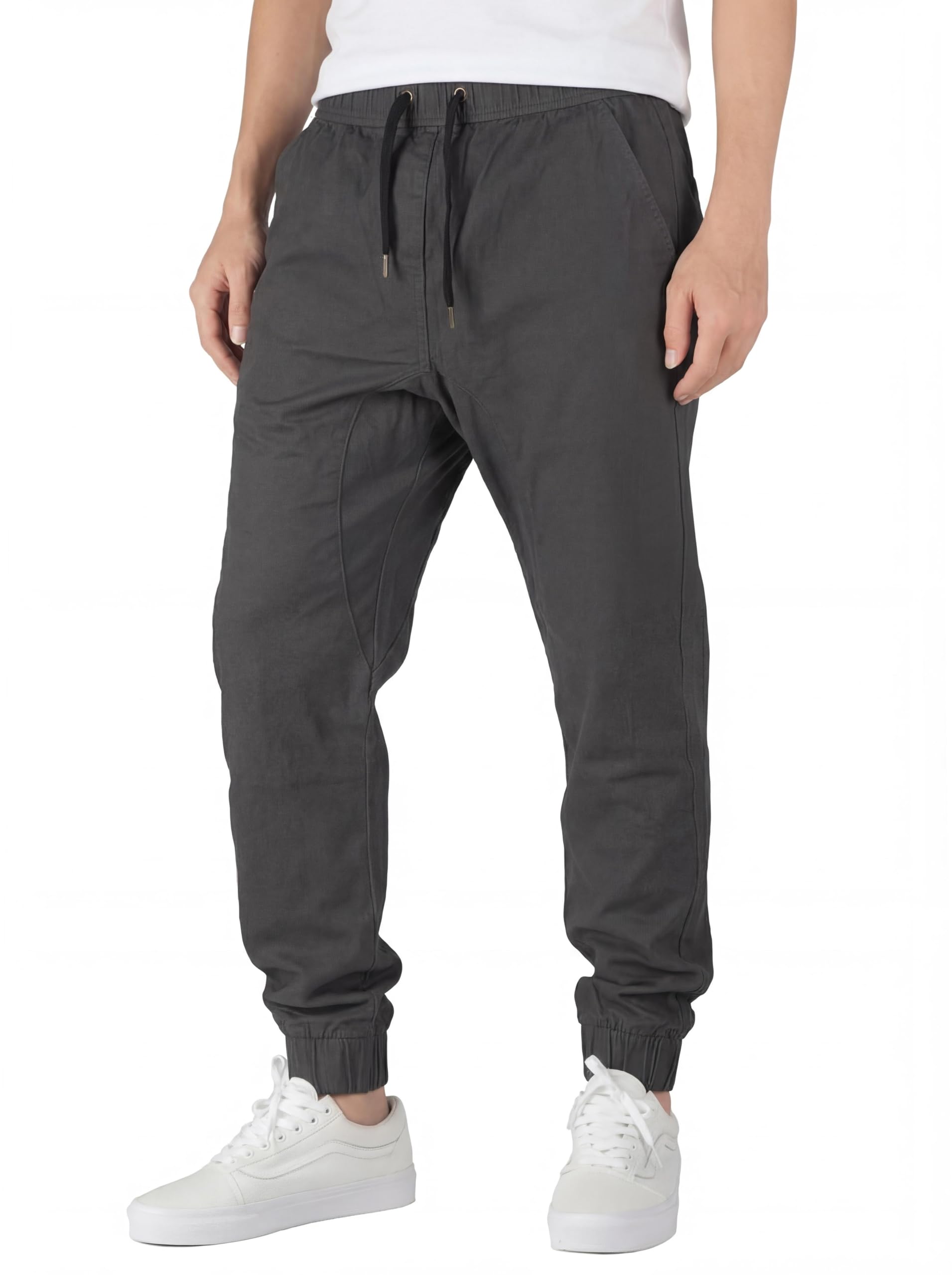 ITALYMORN Khaki Chino Joggers for Men
