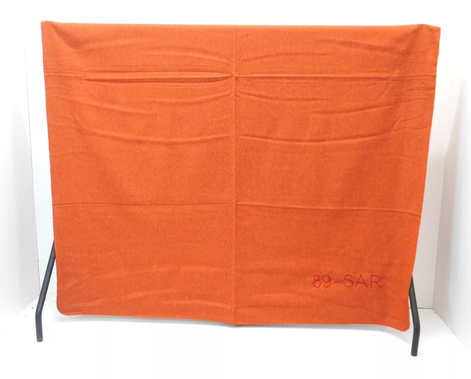 Couverture de survie légère en laine mélangée, orange