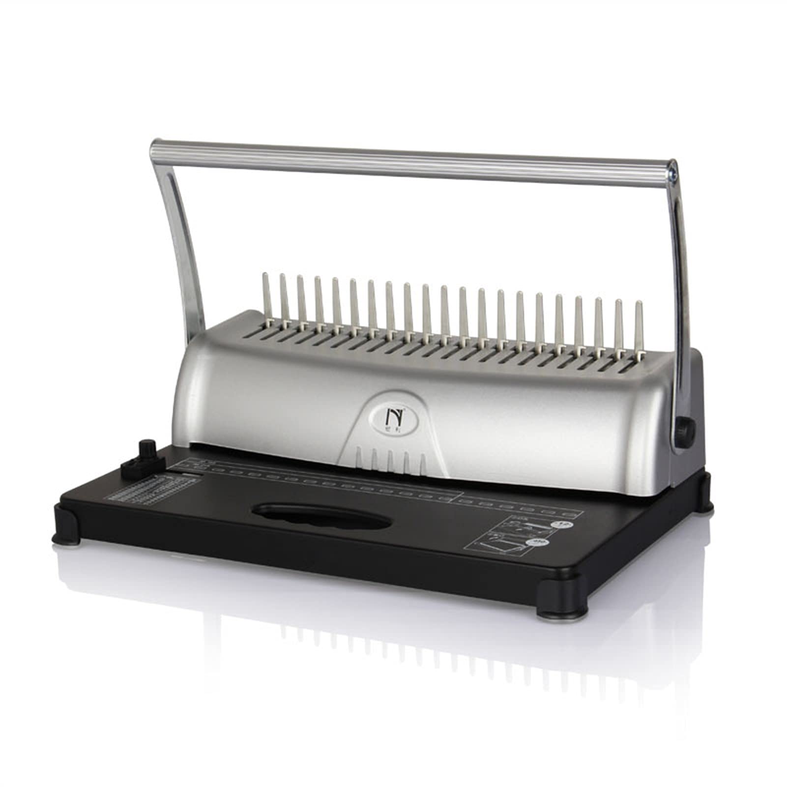 Macchina per rilegatura di libri per impieghi gravosi Macchina per rilegatura perforatrice manuale Rilegatura di 450 fogli Capacità di punzonatura di 12 fogli con macchina a pettine A4 a 12 fori per