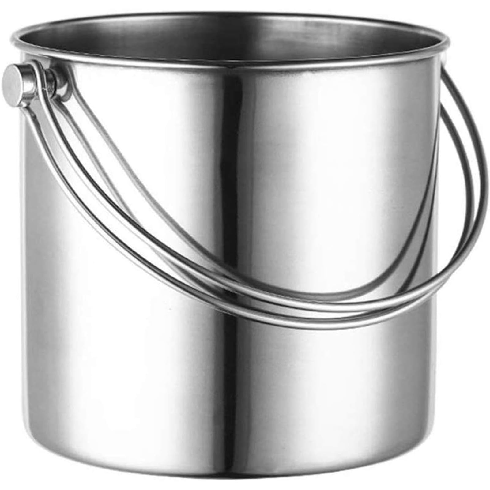 Champanera Cubo de Hielo de Acero Inoxidable para Bebidas y Fiestas, Asas de Transporte, Cubo pequeño, Botella de Vino, Enfriador de Cerveza y Vino Cubiteras