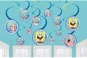 Enchanting SpongeBob Multicolor Spiral Decorations