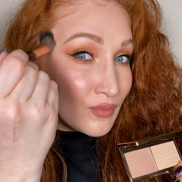 Image of Charlotte Tilbury Filmstar Bronze & Glow Sculpting Contour & Highlighter Duo - Blendable Bronzer & Glow Highlight Palette for a Sun-Kissed Summer Glow