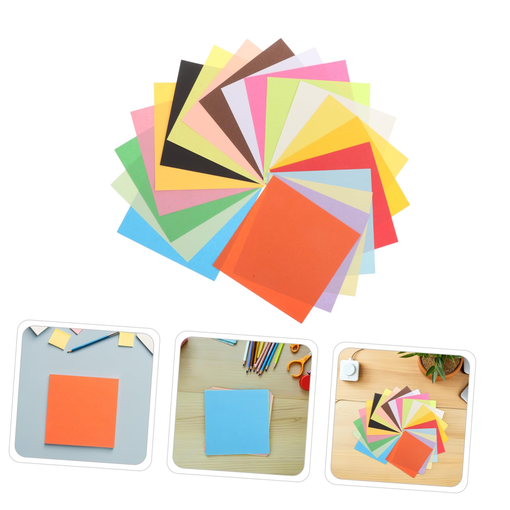 Origami Papier für Kinder 600 Stück Quadratisch Buntes Bastelpapier