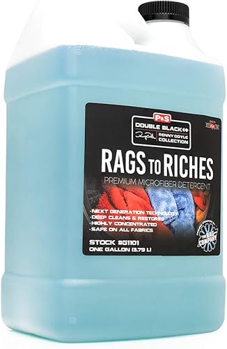 Miniatura 7 de P & S PROFESSIONAL DETAIL PRODUCTS - Rags to Riches - Detergente de microfibra premium, limpia profundamente y restaura, seguro en todos
