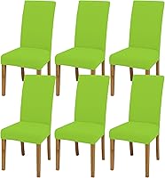 Vista 48 de Fundas para sillas de comedor, juego de 2 fundas para sillas de comedor o cocina, lavables, protectoras, para sillas Parsons, para el hogar, Beige