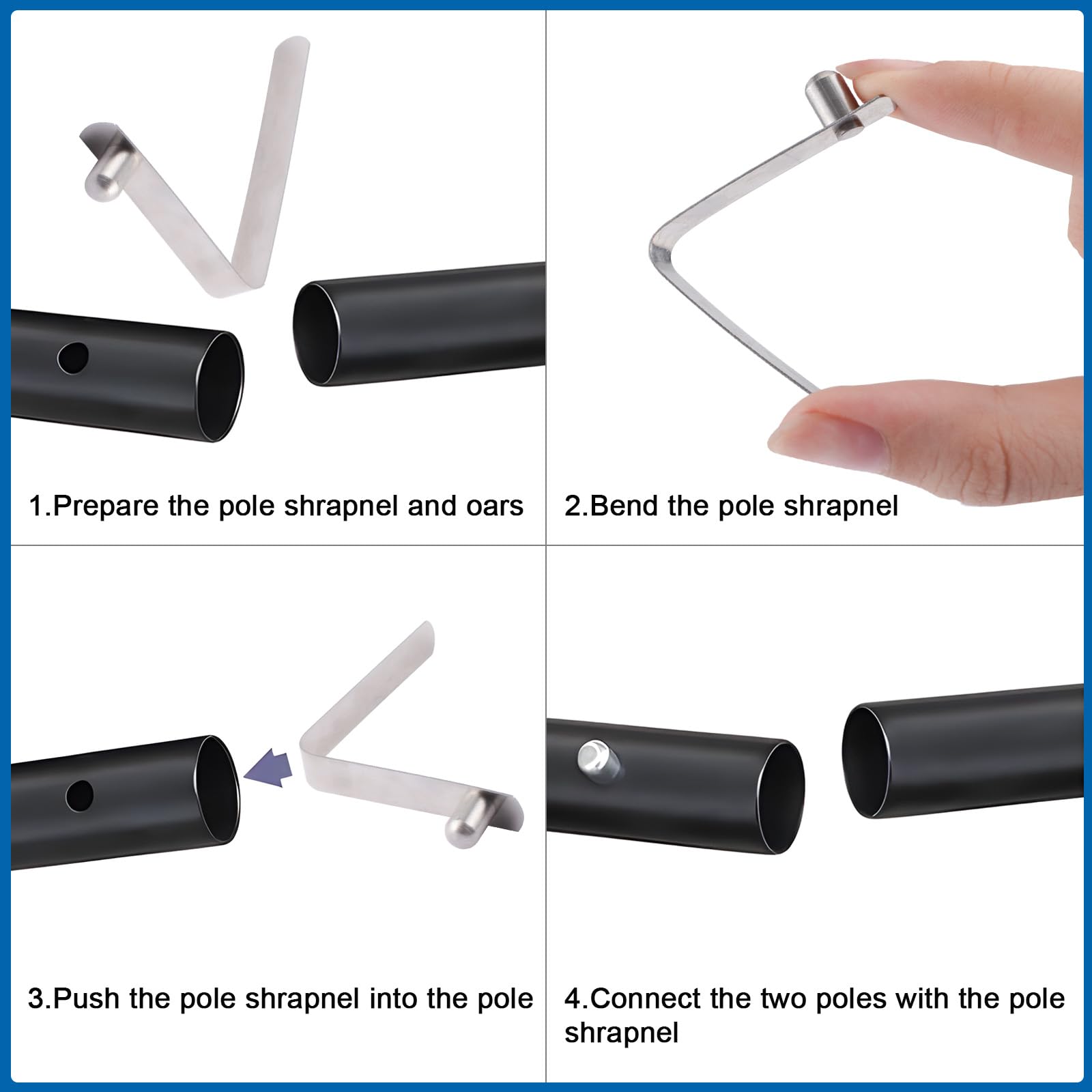 Sourcing Map Blocco Del Cavo Di Plastica Molla Toggle - Foto 4