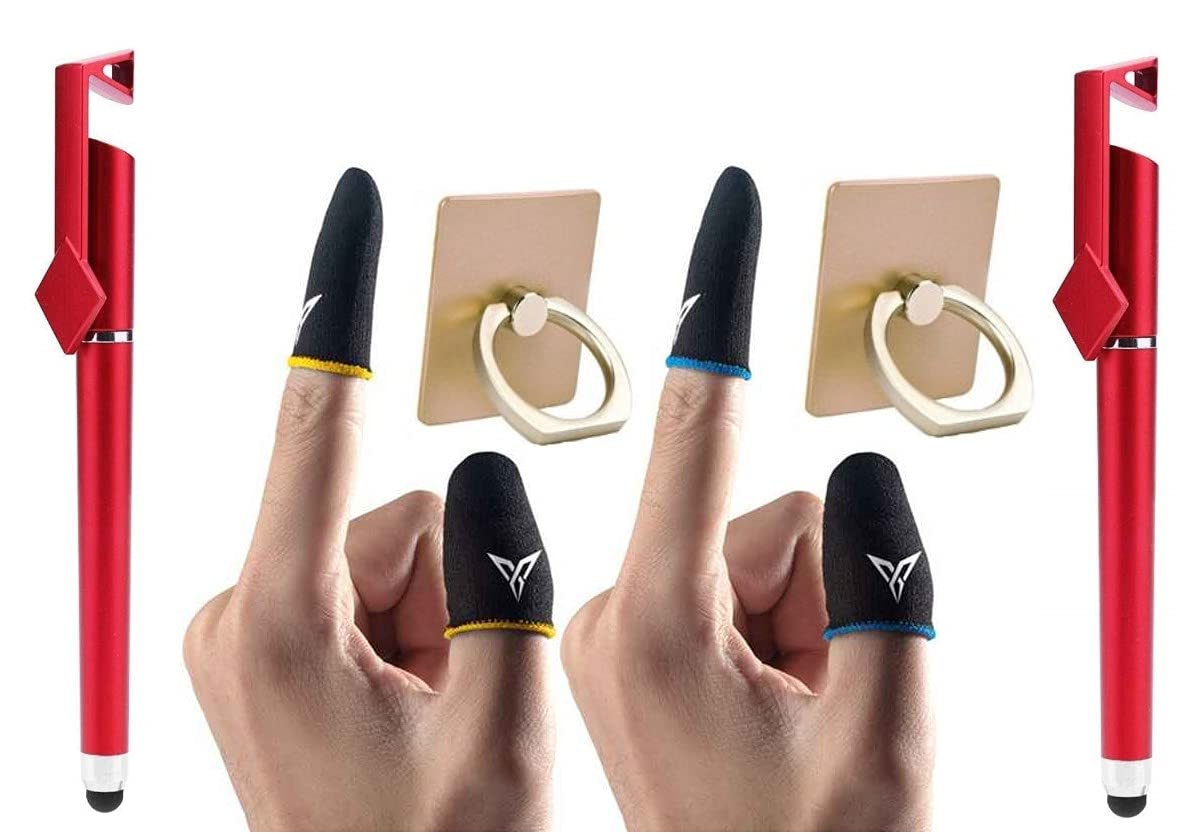 See full amazon price history chart for BLAXSTOC PRO (4 Piece) Thumb & Finger Sleeve for Mobile Game, Anti-Sweat & Breathable for Pubg,Cod,Freefire & Fortnite for Android-iOS & (2PCS) of Mobile Holder (3 in1) Pen & (2PCS) of Ring BLAXSTOC PRO (4 Piece) Thumb & Finger Sleeve for Mobile Game, Anti-Sweat & Breathable for Pubg,Cod,Freefire & Fortnite for Android-iOS & (2PCS) of Mobile Holder (3 in1) Pen & (2PCS) of Ring (B09473PMXS) Amazon Price History, Amazon Price Tracker