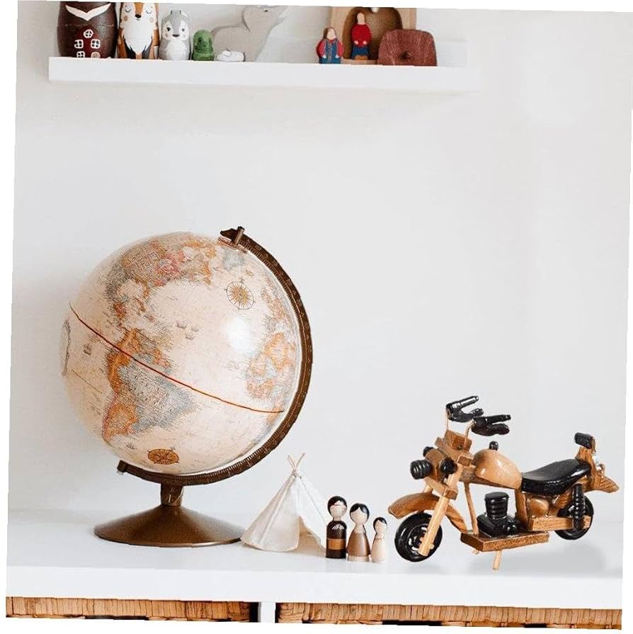 木製バイクの飾り物 ウッドクラフト 木製バイク レトロ ウッドアート インテリア雑貨