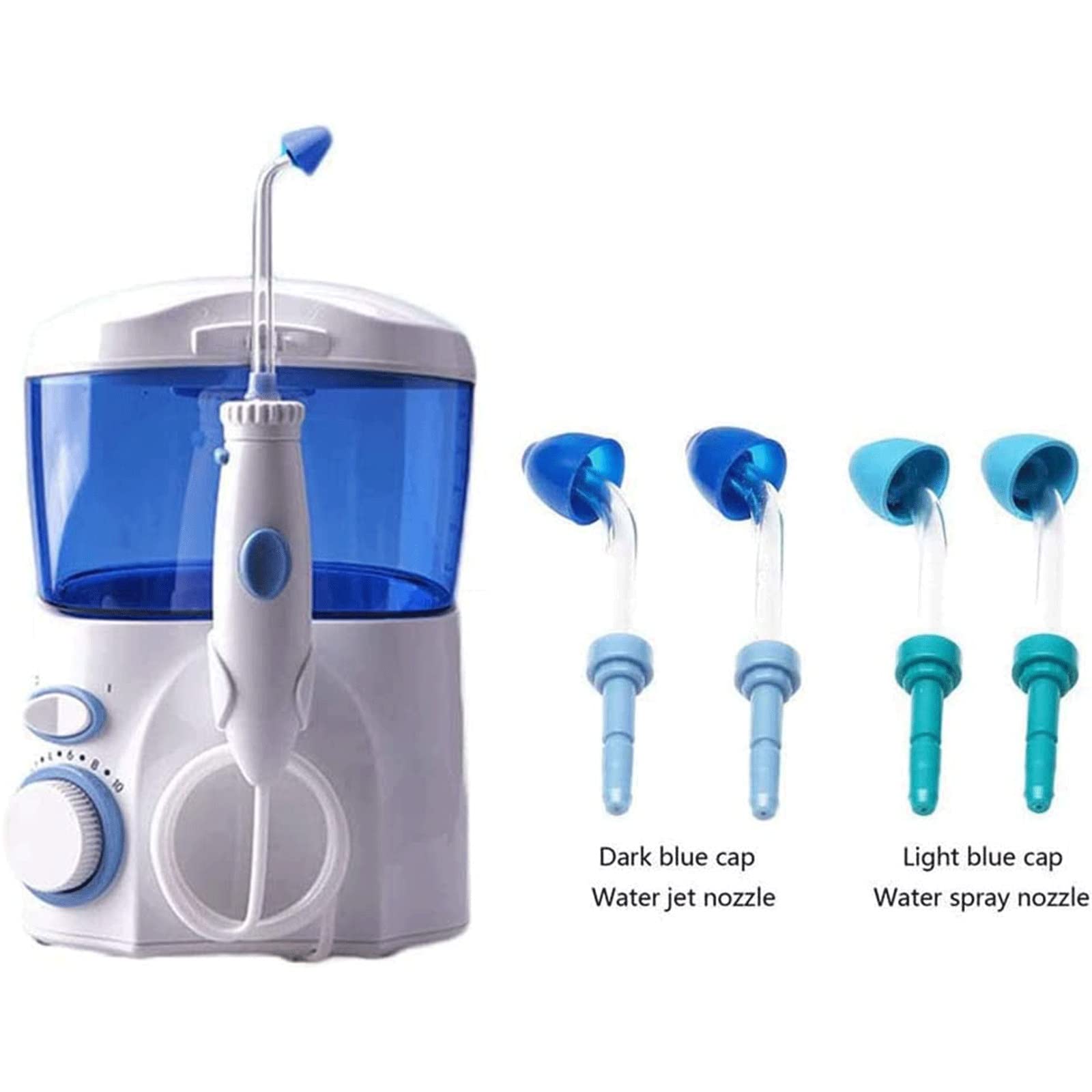 ETELIN Botella De Ducha Nasal Eléctrico, 600ML Electric Neti Pot Botella De Lavado Nasal Nasal De Lavado De Nariz Kit De Lavado Nasal con Cuatro Picos para Niños Adultos