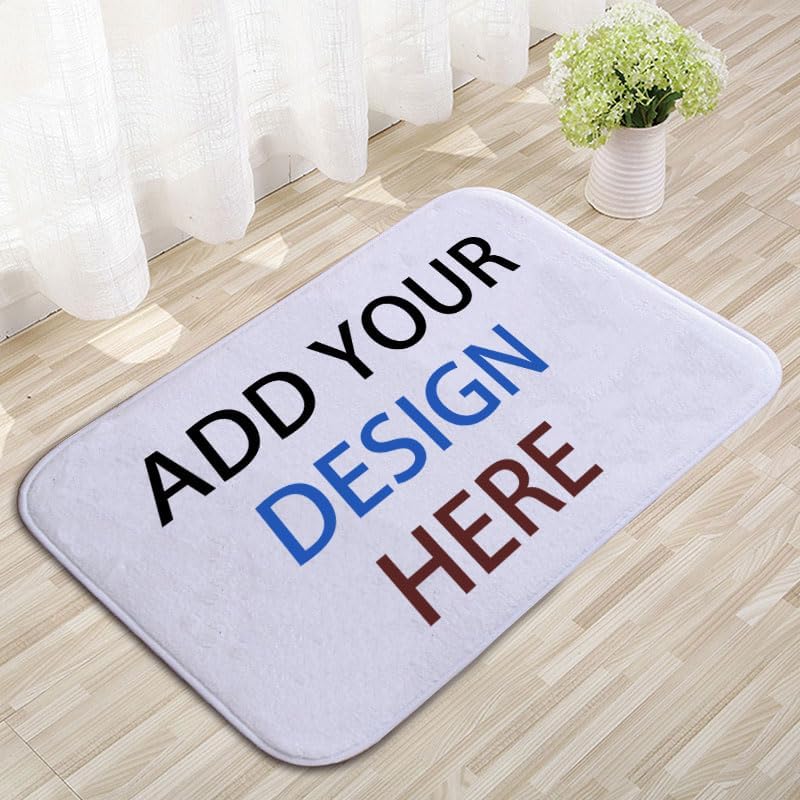 Personalized Custom Rug Area Carpet with Your Image Photo- Customized Carpet Anti Slip Washable Door Mat Decoration for Home Bedroom Living Room Office Garden