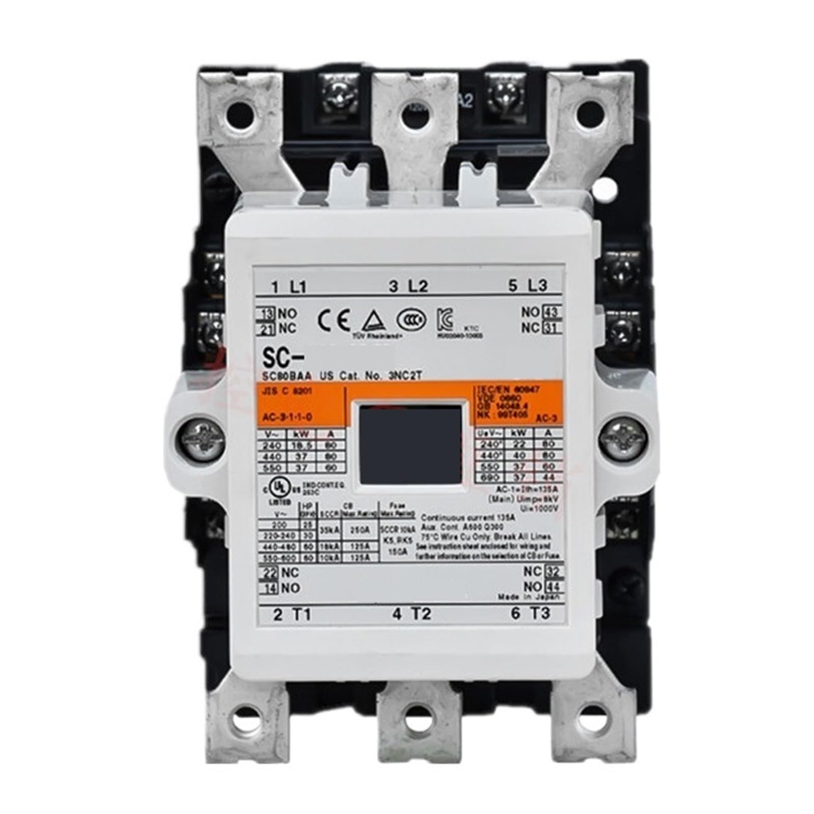 HKYPCOKVK Three-Pole AC Electromagnetic Contactor SC-N5 AC220V AC110V AC380V(AC380V)