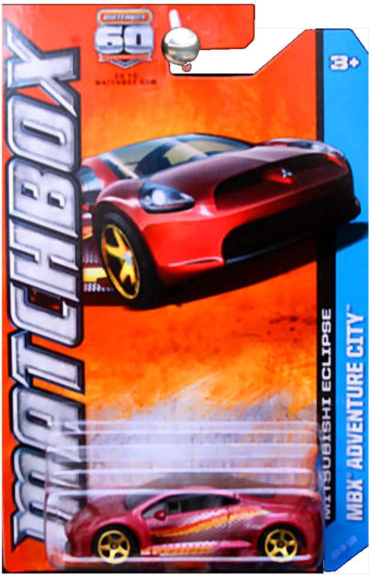 Matchbox 2013 MBX Adventure City Mitsubishi Eclipse in Red