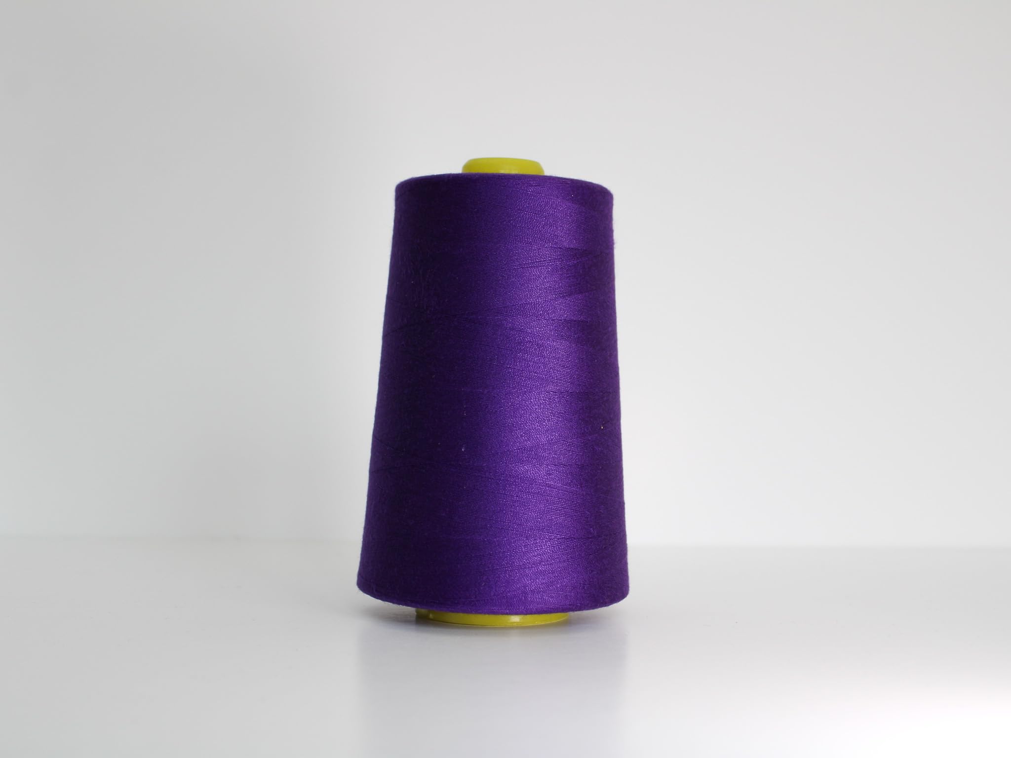 Marent Overlocking Sewing Machine Polyester Thread x Four 5000 Yards Cones White Black Natural Navy Red (Purple)