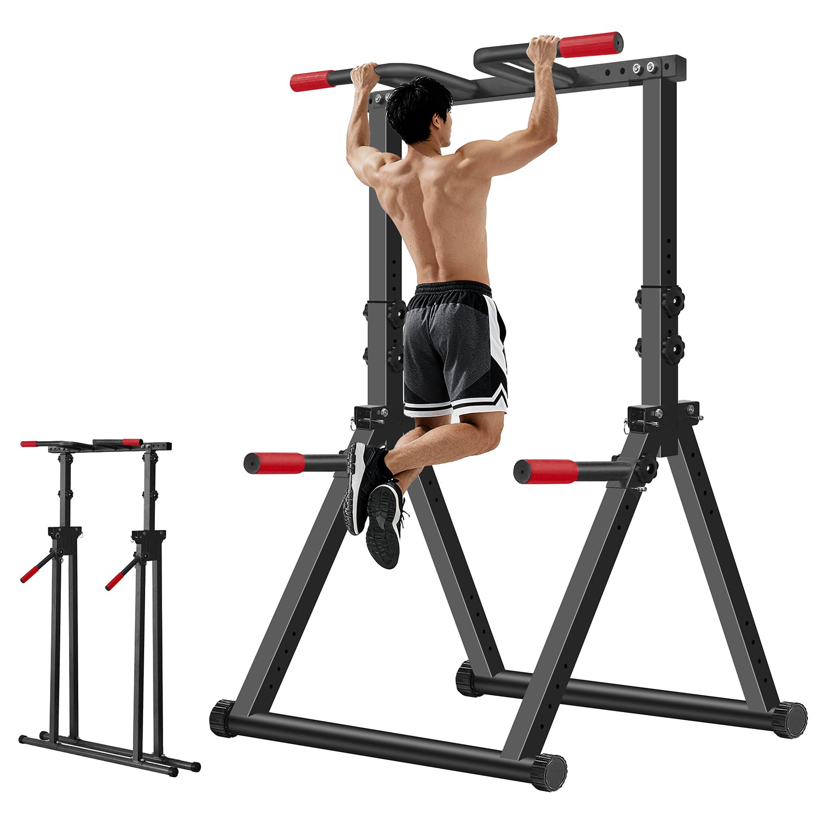 Amazon | MOJEER ぶら下がり健康器 懸垂マシン 折りたたみ式 三角形の