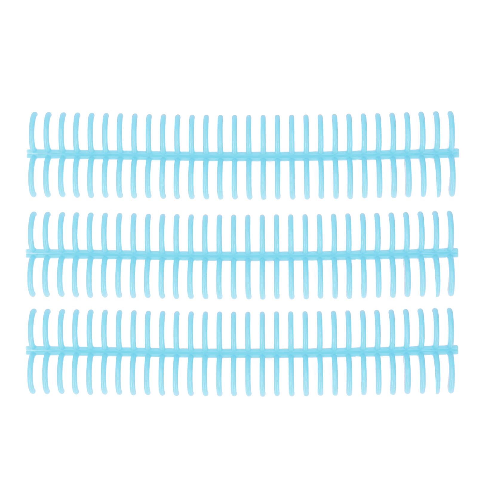 10 Bobinas de Encuadernación en Espiral, de Encuadernación de Hojas Sueltas, 22 Mm 0,9 Pulg.(Azul transparente)