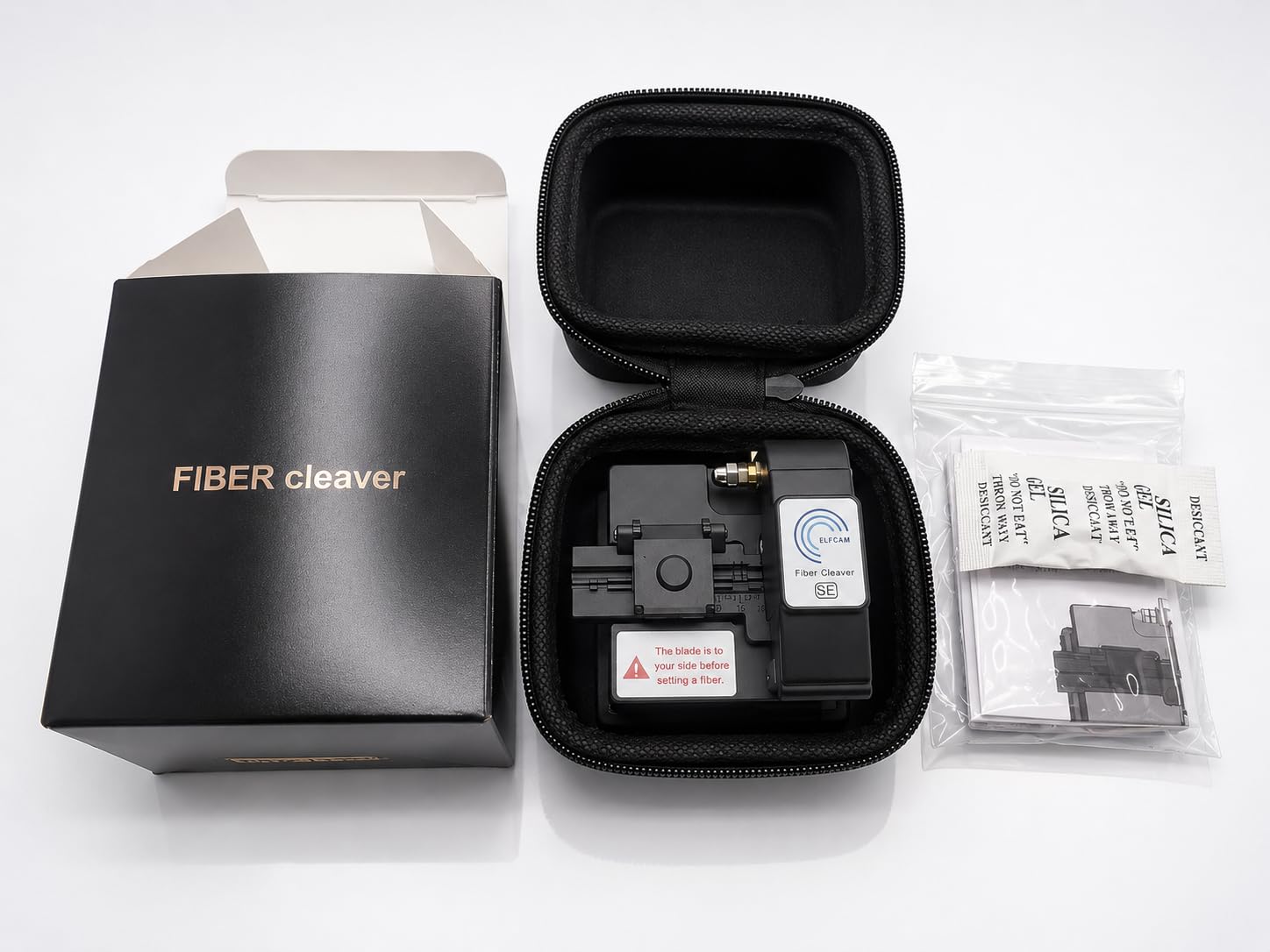 Elfcam® - SE Cliveuse de Grande Précision pour Découpeuse/Cleaver Fibre Optique et Soudeuse à Fibre Optique (SE)
