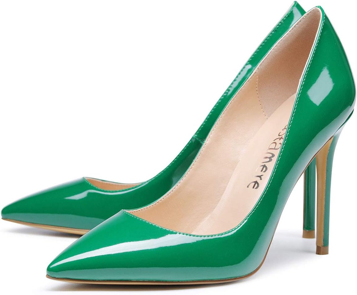 Castamere Womens High Heels Pointed-Toe Slip-on Stilettos Pumps 4Inch Heel Shoes - Image 5