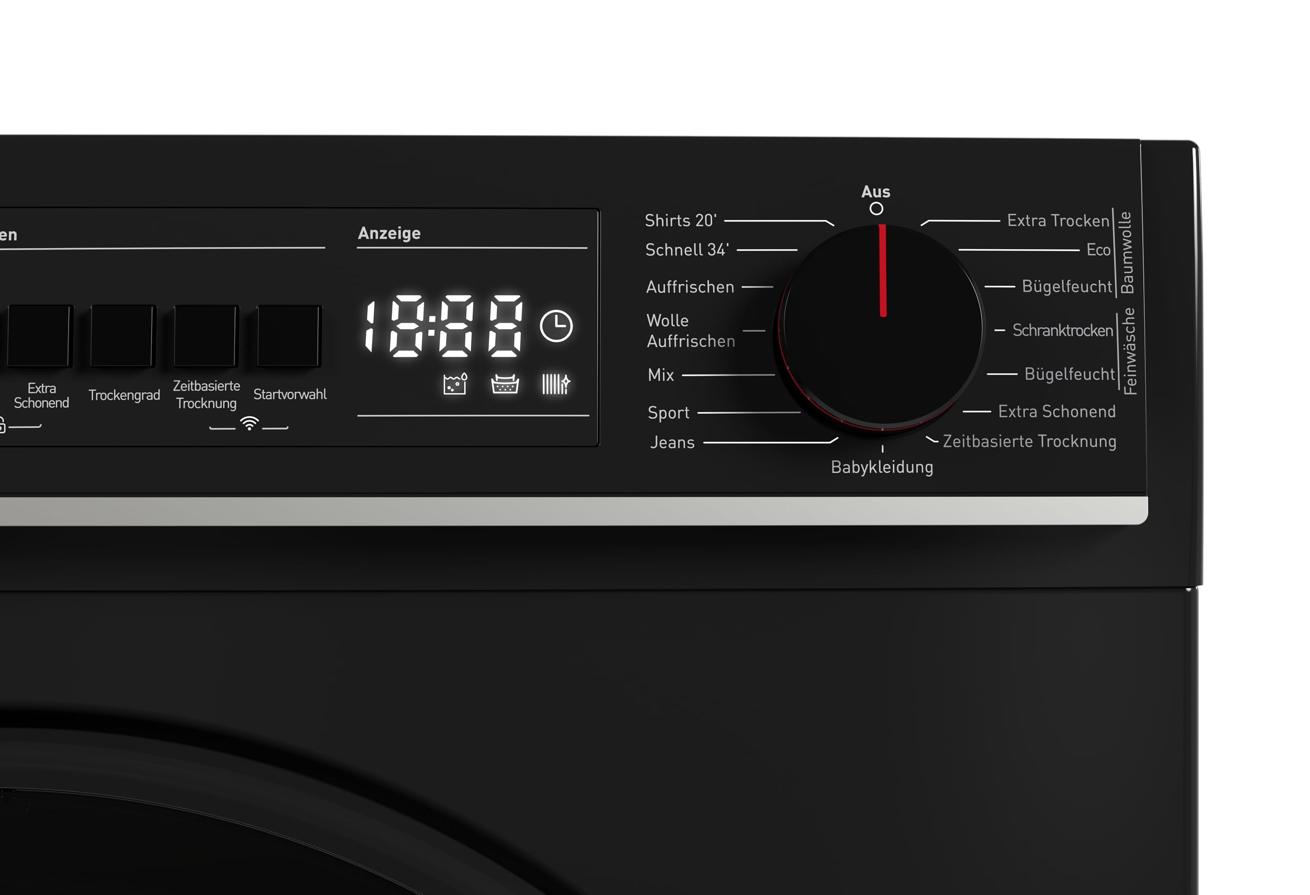 Sharp KD-PRO7S7GBD-DE Wäschetrockner 7kg D WiFi 15 Trockenprogramme Schwarz