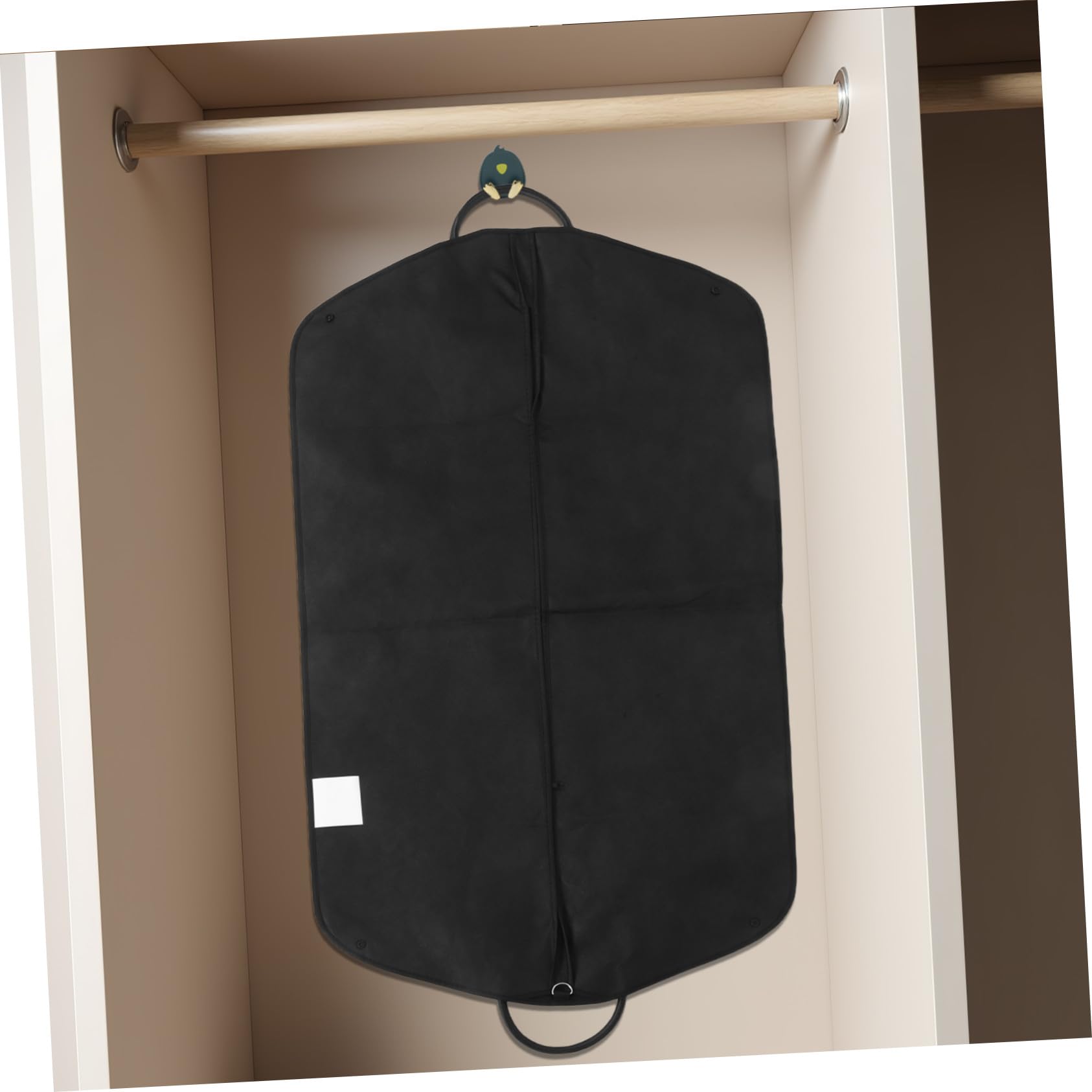Cabilock 2 Piezas Cubiertas para Trajes de Tela No Tejida con Cierre Resistente y Asa Bolsas Protectores para Almacenamiento de Abrigos y Chaquetas Antipolvo para Viajes de Negocios y Hogar