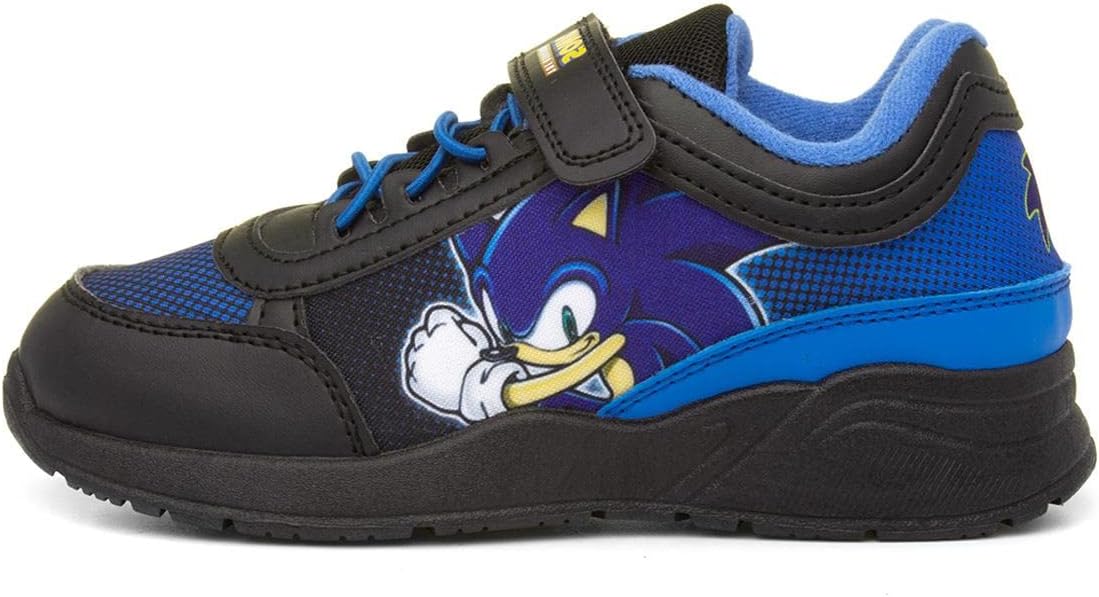 Sonic The Hedgehog Boys Trainers, Blue, Child Size 8-2