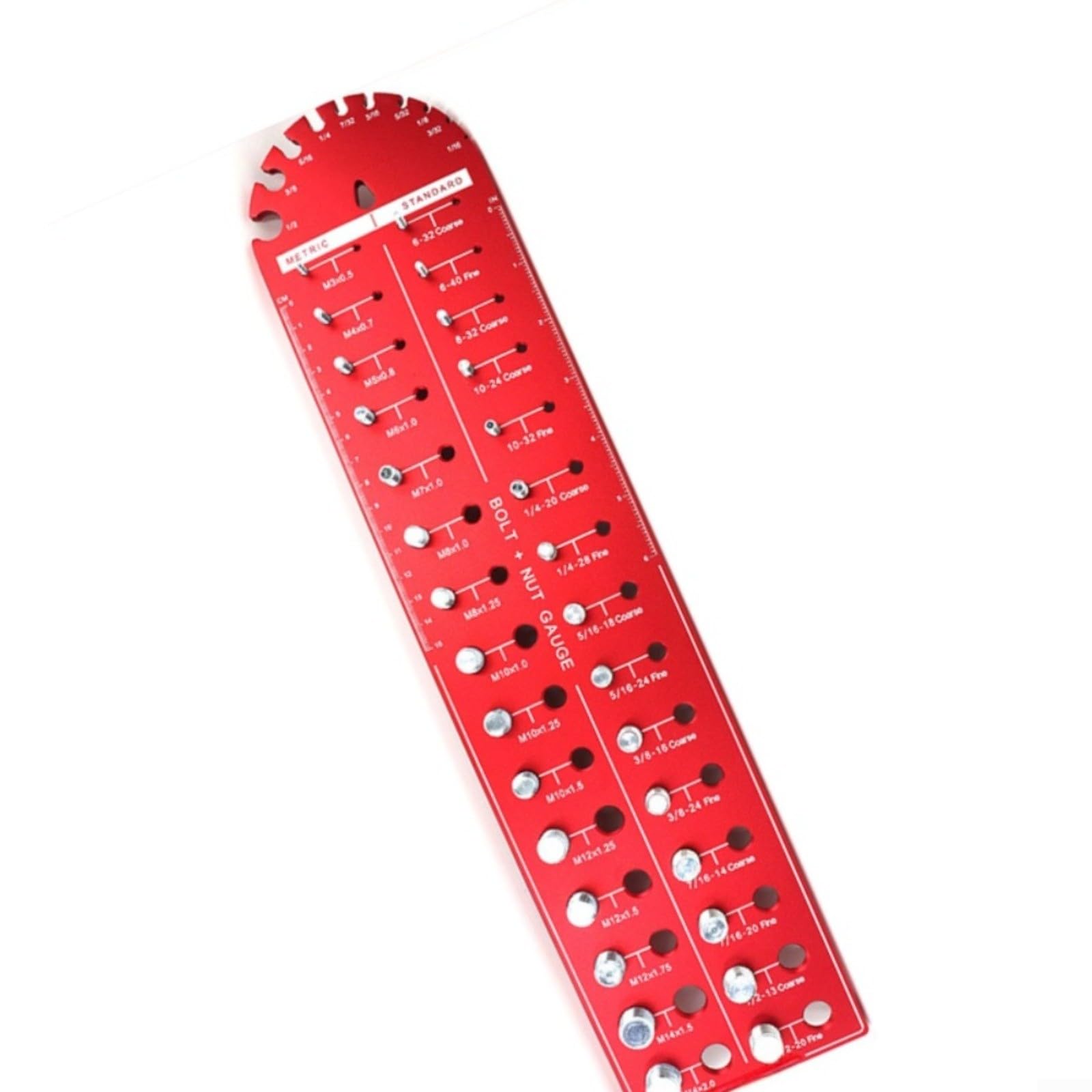 Gewindelehre Rundkopf 30-Zahn Metrisch Für Schrauben Muttern Bolzen Aus Gehärtetem Stahl Präzise Messung 3Mm-14mm Kompakt Für Werkstatt Und Vor-Ort-Prüfung