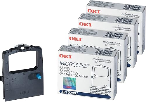 Miniatura 1 de OKI 52102001BD Matrix Nylon Cinta para impresora FMicroline, 4BD, Negro