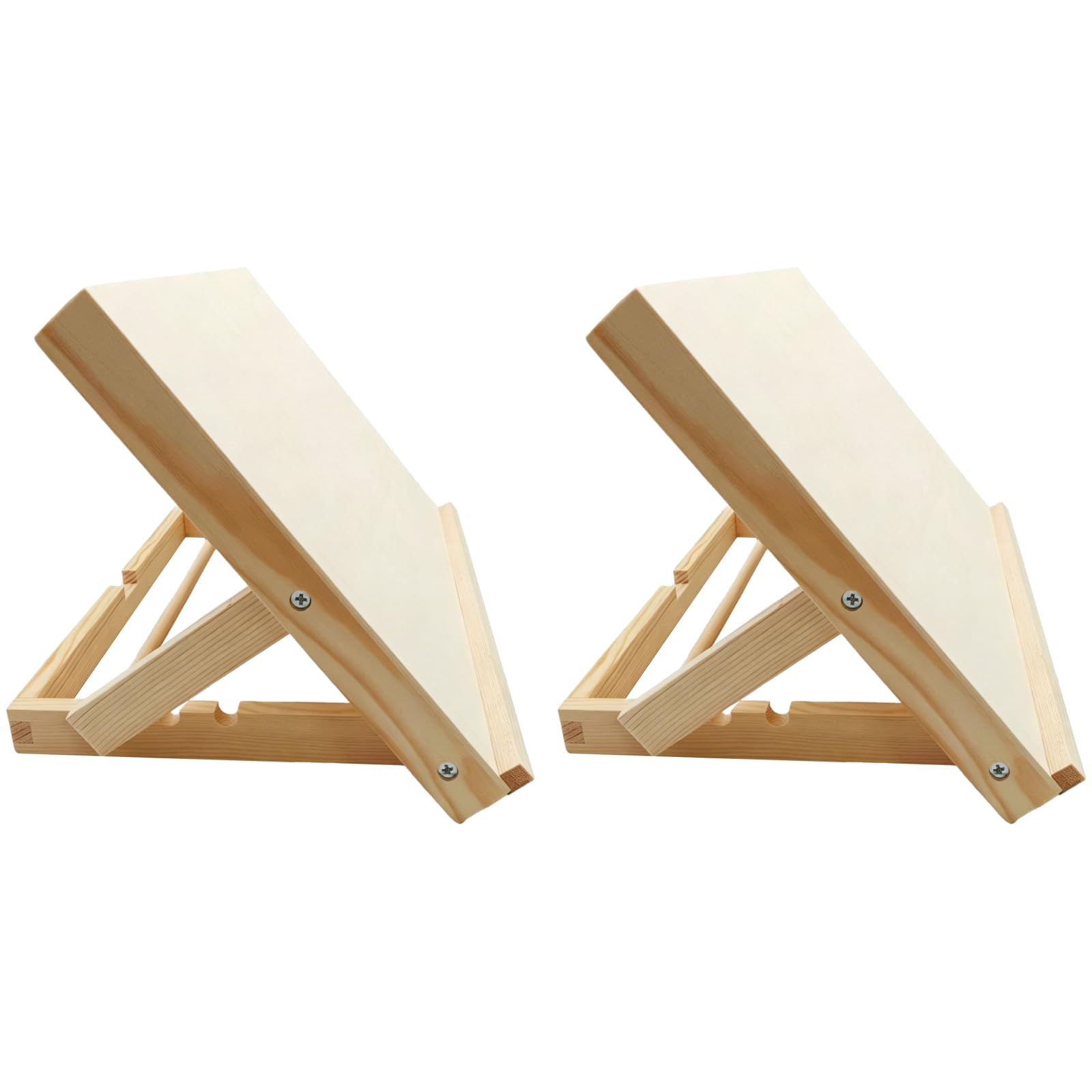 2 cavalletti da tavolo in legno, 23,1 x 8,9 x 33 cm, lavagna da disegno portatile per scrivania, pittura, disegno, lettura ed esposizione