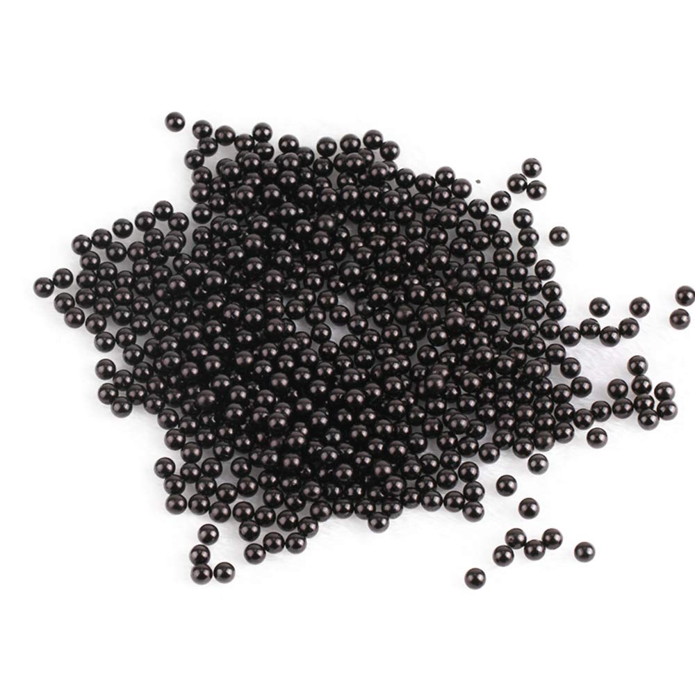 MOMOFULL 4mm Undrilled Art Faux Loose Pearls Vase Filler No Holes Makeup Brushes Holder Decorations Beads for Jewelry Making Crafts, 1500 Piece
