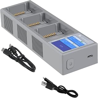 MOOKEENONE Three Way Fast Charging Hub Charger for DJI Mavic 3 Drone Battery USB/Type-C