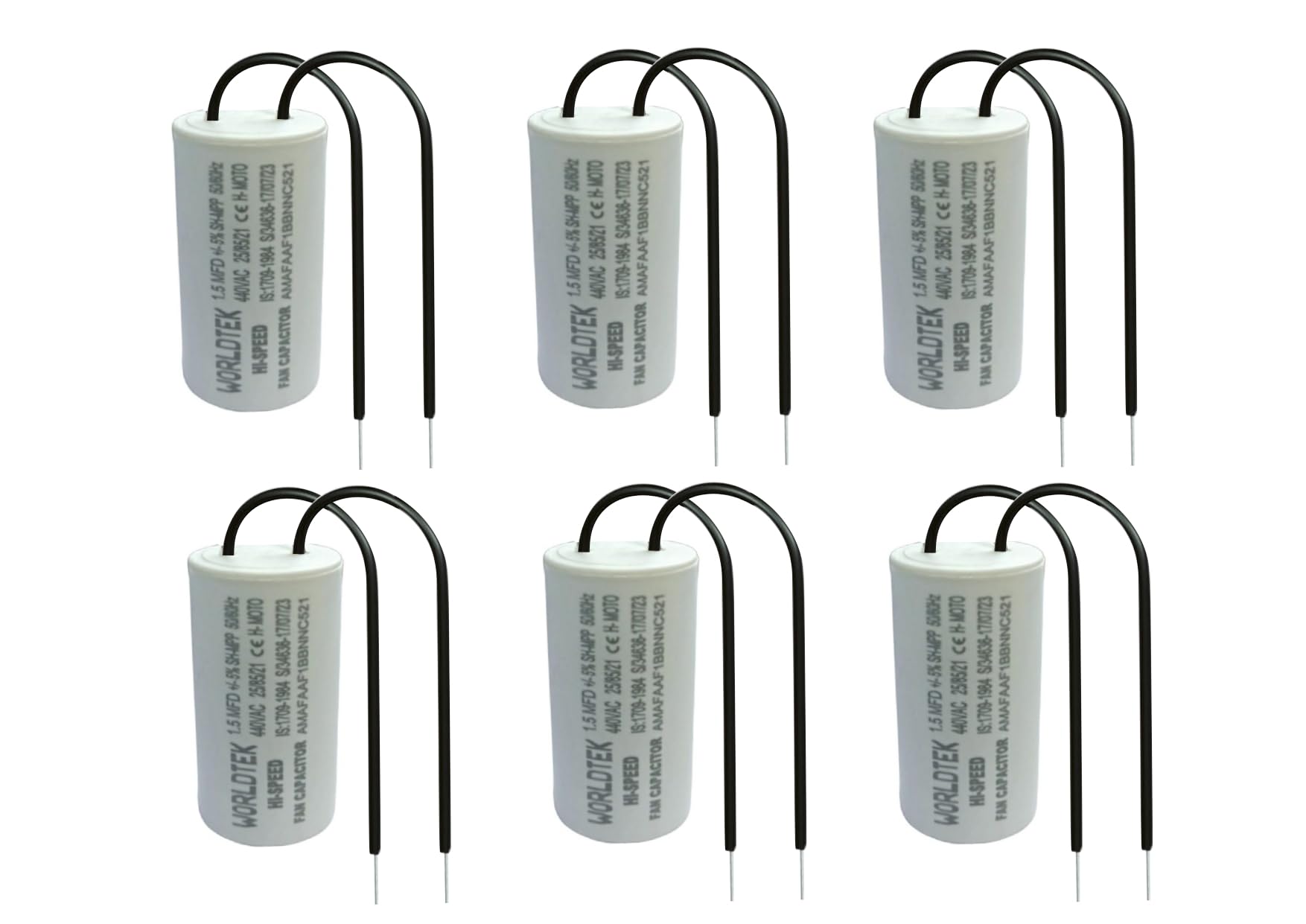 CAPACITOR 1.5 MFD FOR CEILING FAN CAPACITOR (PACK OF 6)-image-21