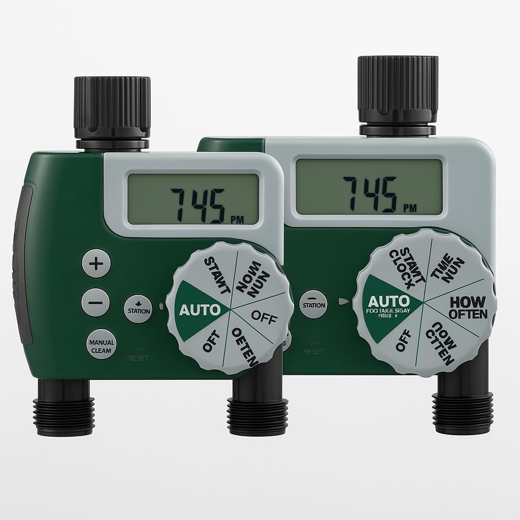 Amazon.com: 2-Pack Orbit 58910 Digital 2 Outlet Hose Faucet Timer