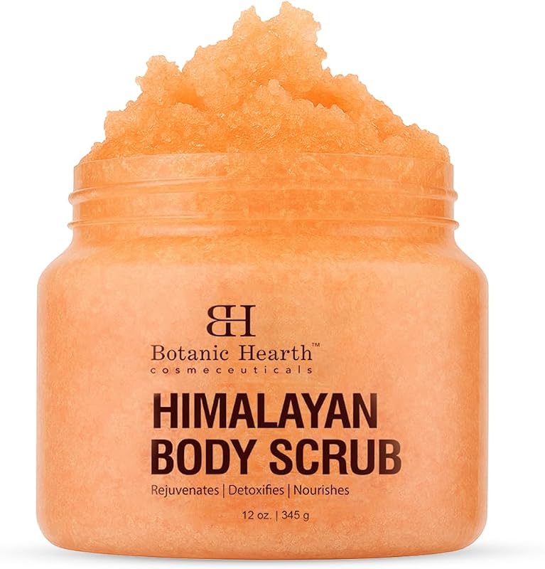 Esfoliante corporal de sal do Himalaia Botanic Hearth com óleo de lichia – 283 g