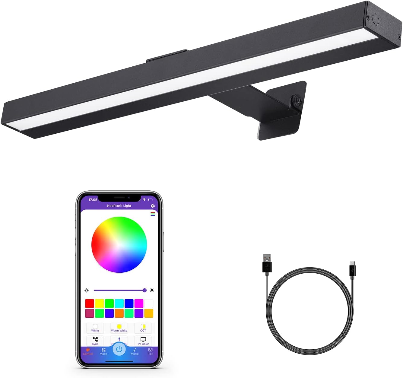 MIOBLUE Rechargeable Picture Light, Battery Painting Light Display Lamp