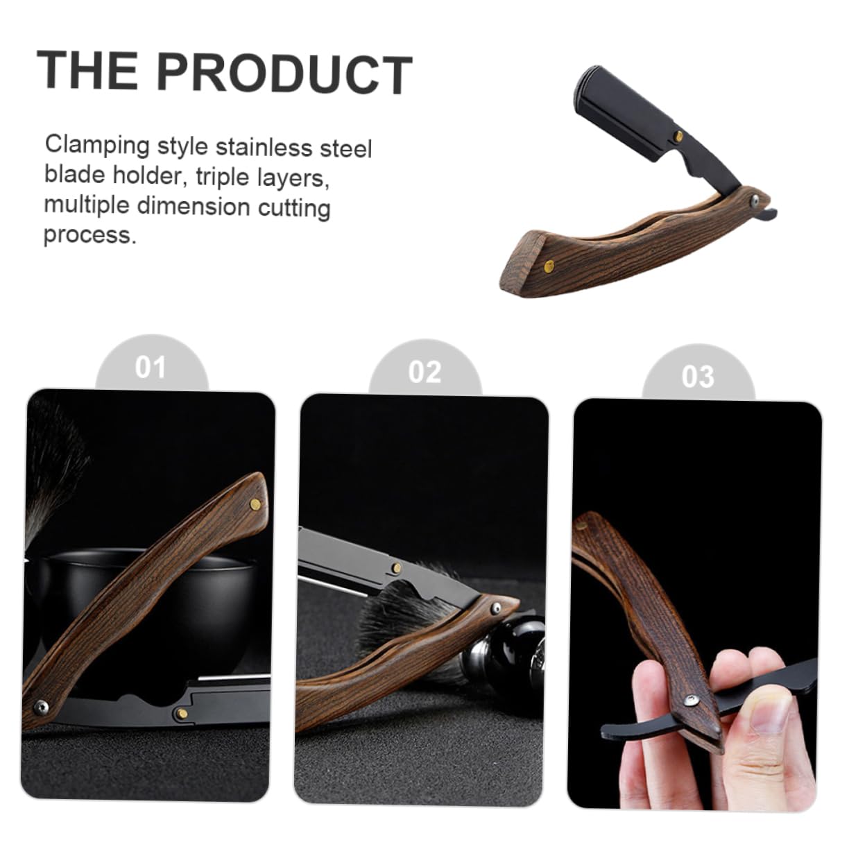 Healeved Beard Trimming Tool Shaver Holder Portable Shaving Men Beard Edger Trimmer