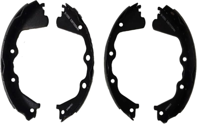 Jogo de sapatas de freio de estacionamento traseiras Bendix Premium BN1050 para Chevrolet Silverado e GMC Sierra – 4 unidades