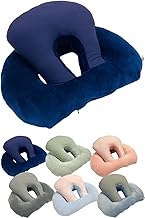 hichago Stomach Sleeping, Cushion, Nap Pillow, Polyester (Nap at Desk), For Exam Study, Desk Work, Power-nap, Neck Pillow, Stomach Sleeping, Office, Washable, Machine Washable (Navy)