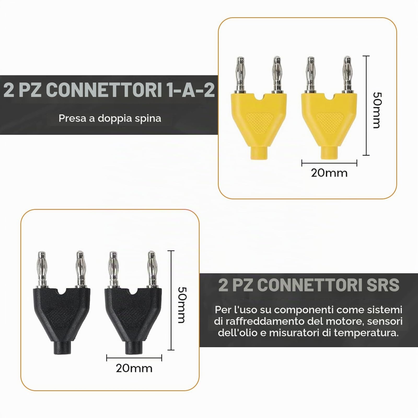 Kit 92 in 1 Puntali per Multimetro Test Lead, Cavi di Misura, Kit di Accessori per Test Elettrici Sostituibili