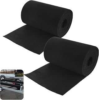 2 Rolls 12IN x13FT Boat Carpet Boat Trailer Bunk Carpet for Boat Trailers Black Marine Carpeting for Boats Bunk Marine Grade Bass Boat Carpeting for Board Lift Bunk Covers