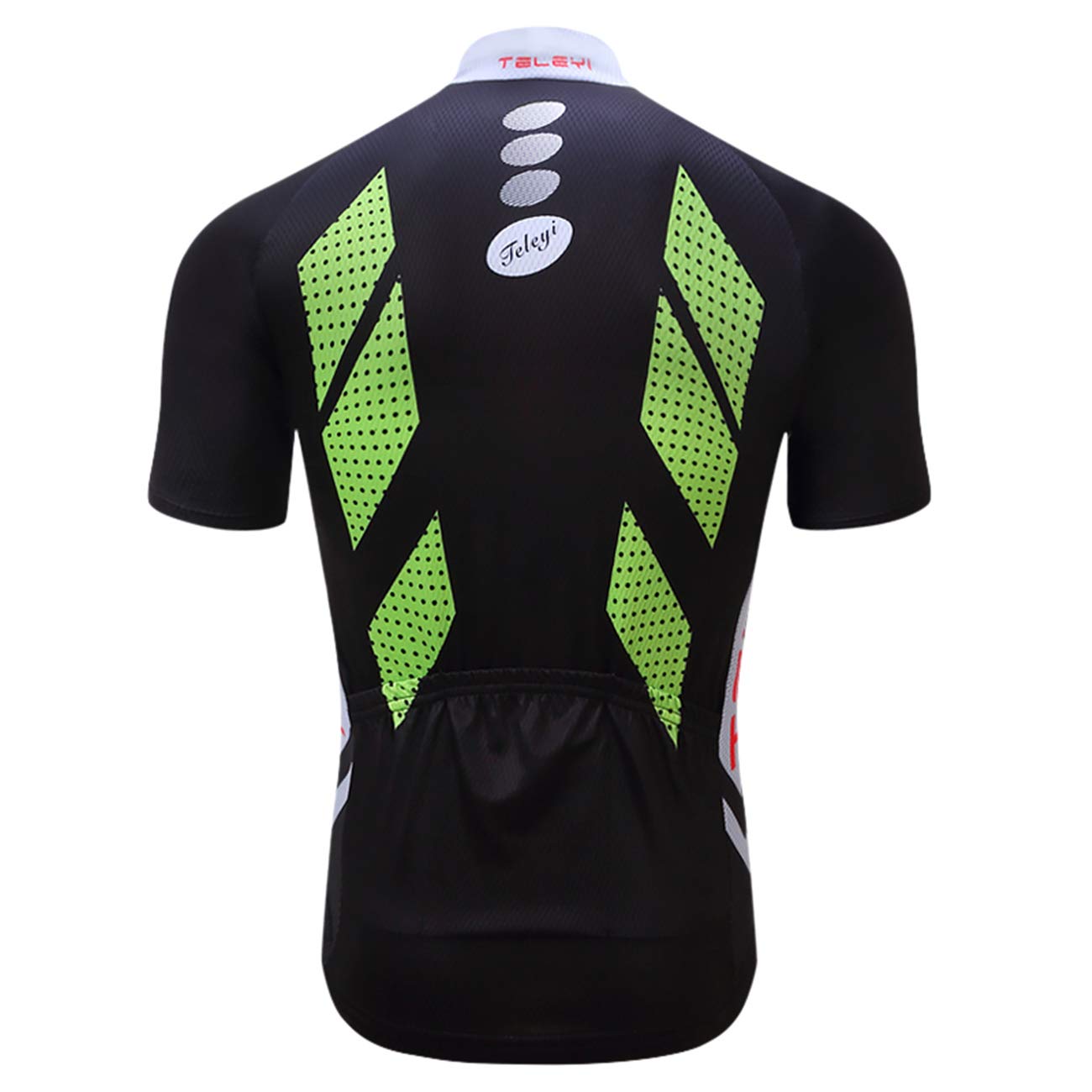 Men's Cycling Jersey Summer Cycling Shirt Short Sleeve Bicycle Clothing Breathable Full Zipper Bicycle Jacket with 3 Pockets