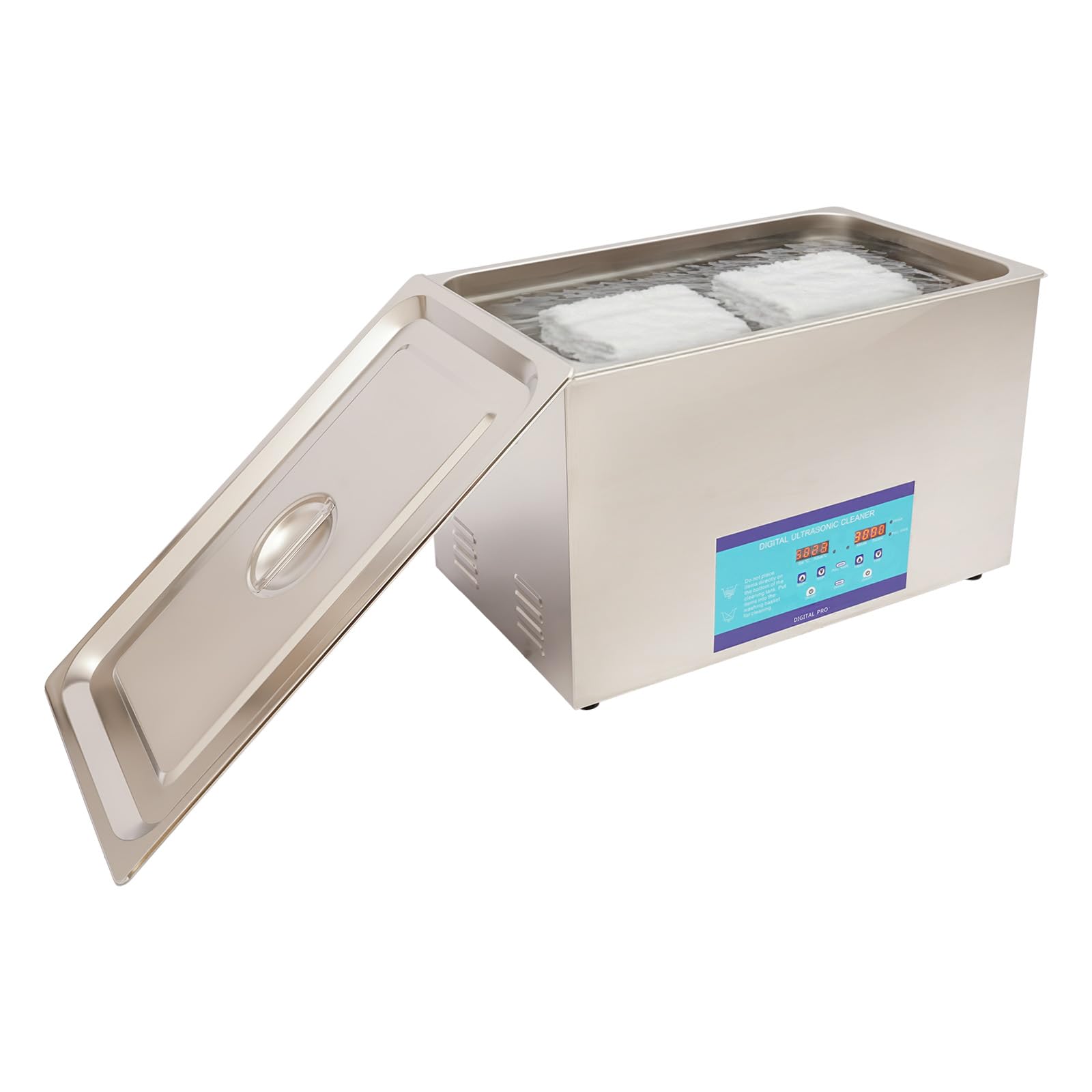Myjka ultradźwiękowa 30 l | 600 W ultradźwiękowa myjka + ogrzewanie 600 W | 28/40 kHz urządzenie do czyszczenia biżuterii, zegarków, okularów, elektroniki, narzędzi i laboratorium | cyfrowe sterowanie