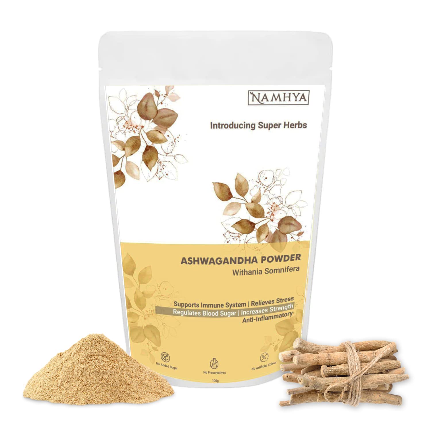 Namhya Ashwagandha Powder(100g) | Helps Fight Anxiety and Stress | Overall Immunity (B08R7P9CWK) Amazon Price History, Amazon Price Tracker