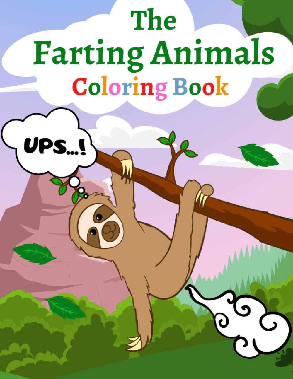 The Farting Animals Coloring Book: Relaxing And Adorable Animals To Color For Kids And Adults