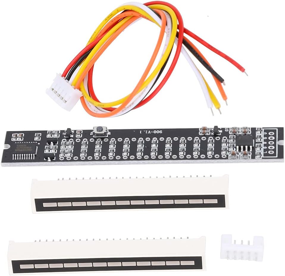 Spectrum Level Indicator, Mini Dual 12 Level Indicator Stereo Music Audio Spectrum Level Indicator VU Meter Amplifier Board for (Music spectrum level indicator)