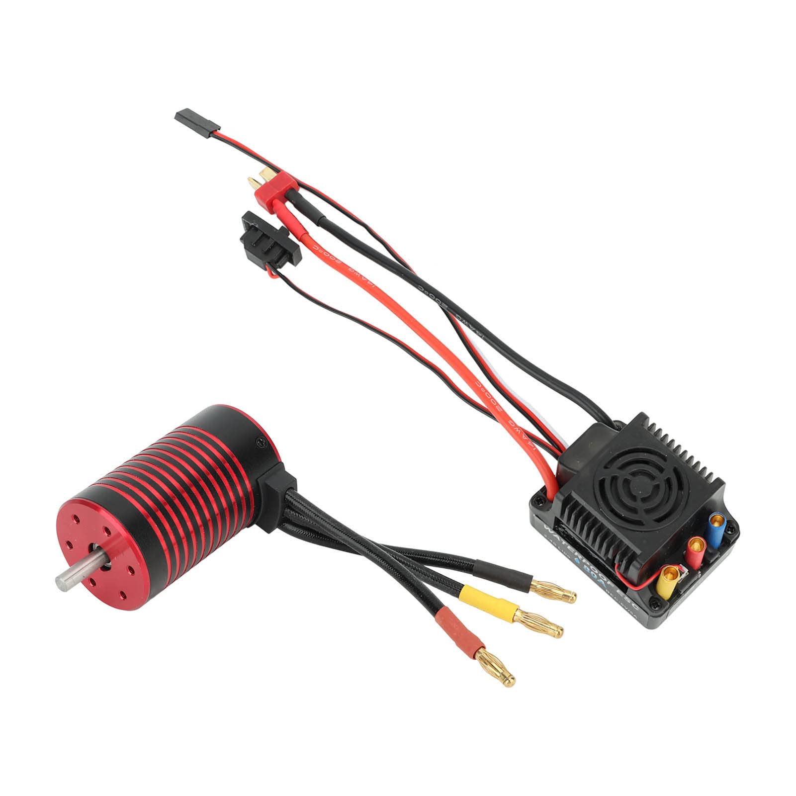 Motore Brushless, Potenza Stabile, Rotore a Coppia Elevata, Bobina in Rame Resistente Alle Alte Temperature, Set Servomotore Brushless, Coperture in Alluminio per (3100KV)