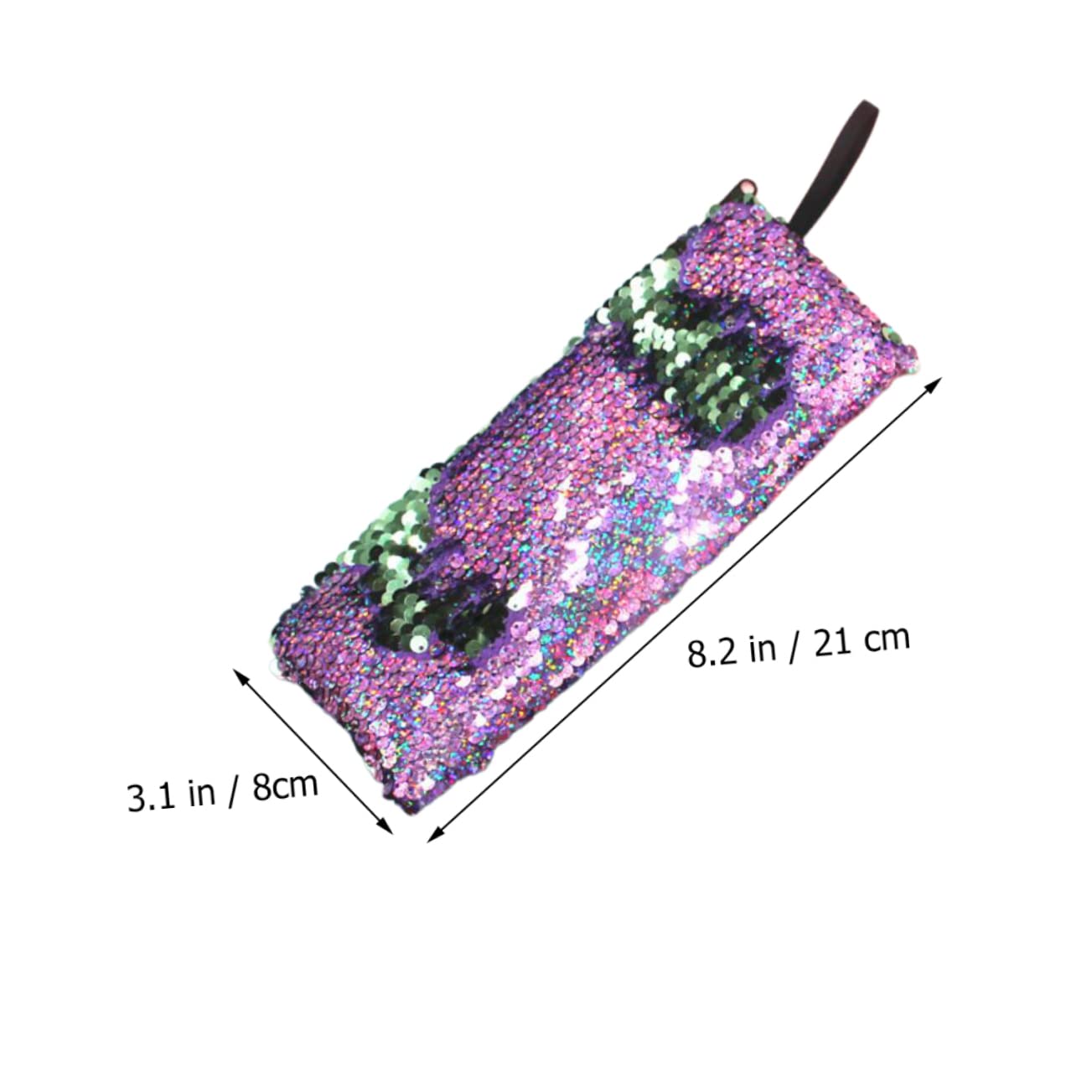 Didiseaon 21pezzi Sacchetti Di Glitter Per Penne e Cavi Organizer Portatile Per Cancelleria Scolastica Sacchetto Multifunzionale Per Auricolari e Materiale Didattico Design Sirena