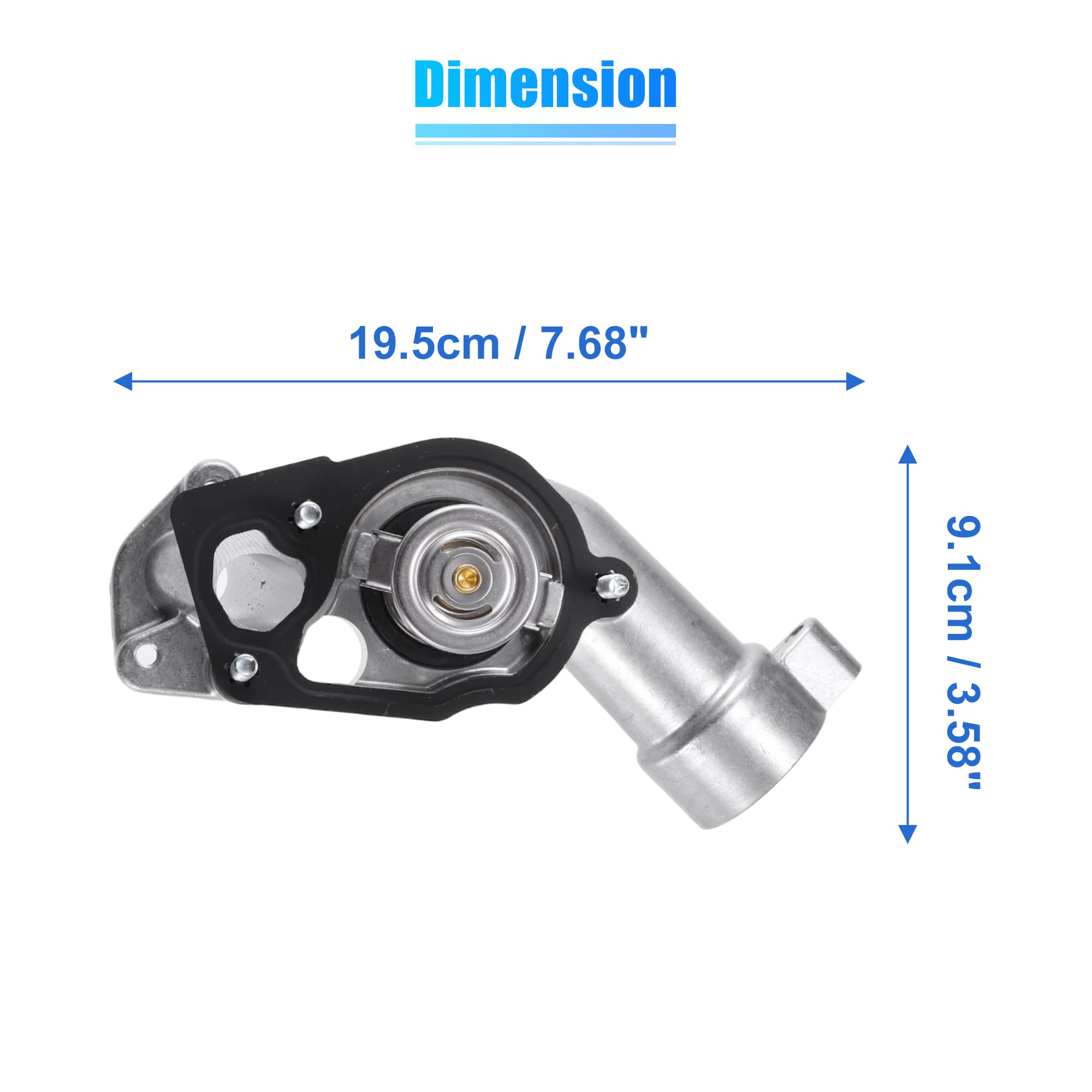 QUARKZMAN Motore Liquido raffreddamento Termostato Alloggiamento Gruppo 12597257 per Buick