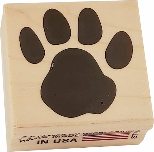 Miniatura 3 de Stamps by Impression Sello de goma con estampado de pata - 1.25" Impresión