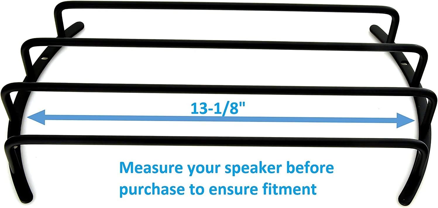 GS Power 12 inch Bar Grille for Subwoofer & Speaker in Chrome Silver or Matte Black Finish (1 pc), Available in 8 & 10”