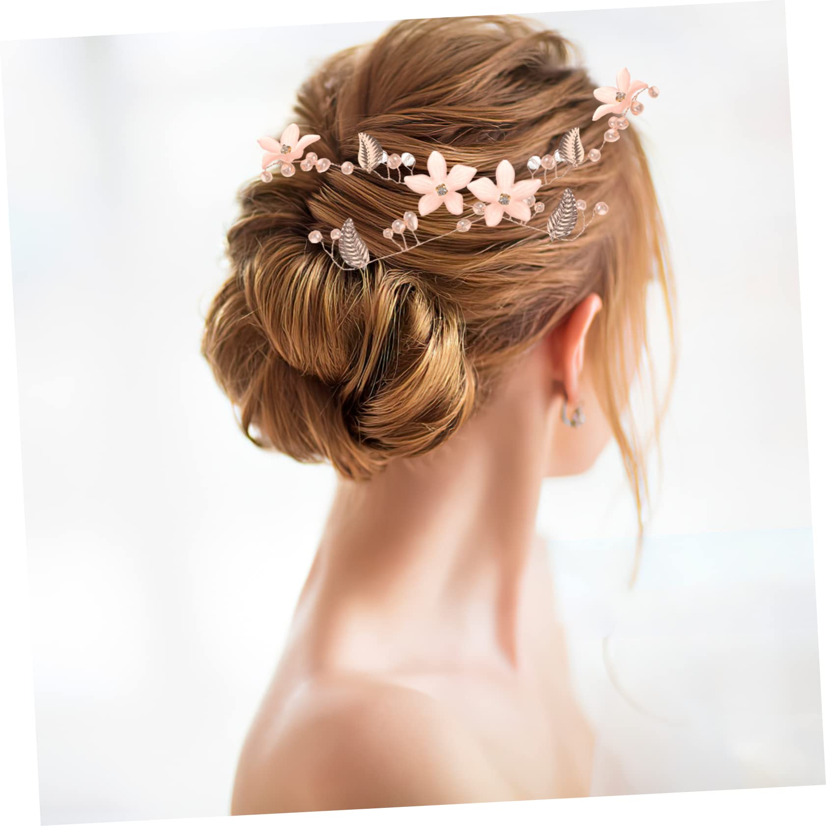 Beavorty 5stücke Blumenhaarreif Für Braut Eleganter Haarschmuck Mit Blumen Und Blattemuster Für Hochzeiten Abendveranstaltungen Und Besondere Anlässe Leicht Und Komfortabel Zu Tragen